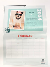 Load image into Gallery viewer, Pet Refuge 2024 &#39;Rock Your Pet&#39; calendar, with images of team members and supporters animals along with Mark Vette tips and tricks for training your pet
