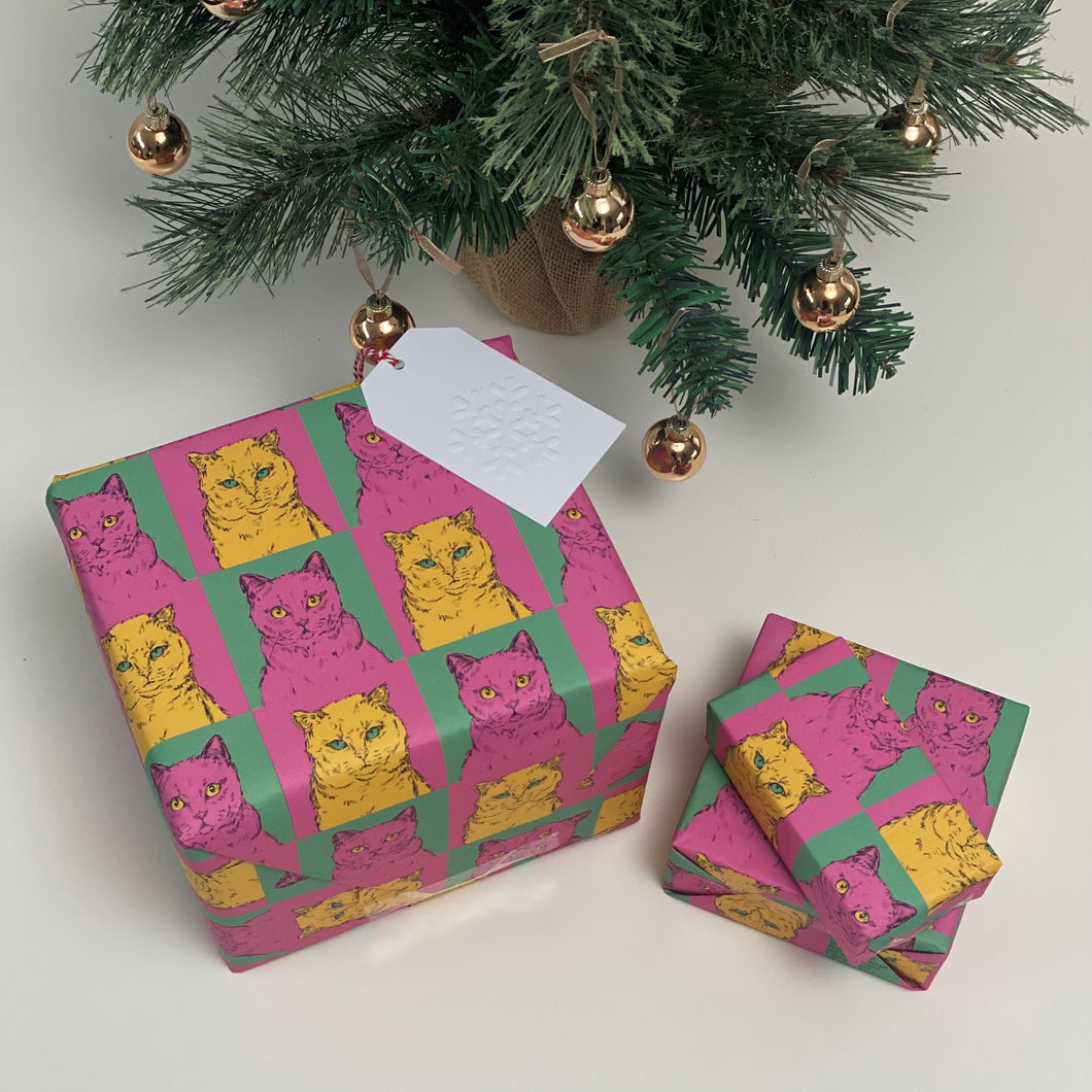 5 Pet Refuge x Evie Kemp wrapping paper sheets - Cat